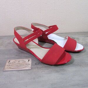 LifeStride Women's 7 Yolo Sandals - Red Micron